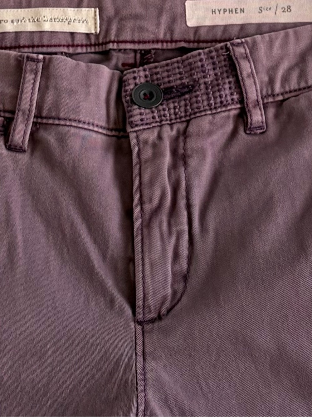 Anthropologie | Pilcro and the Letterpress Hyphen Cotton Chino Pant - Size 28